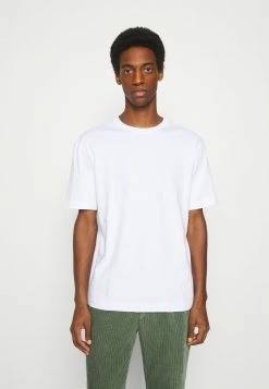 Meilleure vente ❤️ Selected Homme SLHLOOSEGILMAN O NECK TEE - T-shirt Basique - Bright White 💯