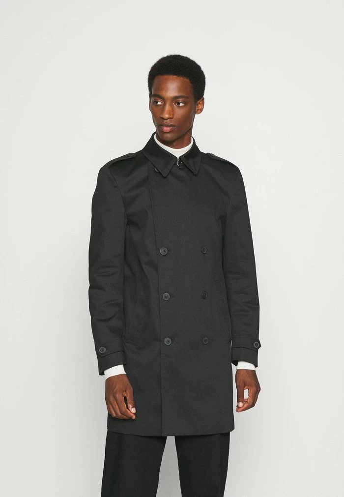 Promo 💯 Selected Homme SLHSANDER - Trench - Black ⌛ 4 Promo 💯 Selected Homme SLHSANDER - Trench - Black ⌛ – Image 4