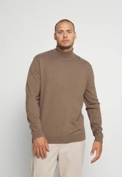 Vente flash ❤️ Selected Homme SLHBERG ROLL NECK - Pullover - Teak Melange 😉