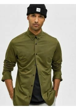 Bon marché 👍 Selected Homme Chemise - Winter Moss 👍 -Selected Homme Soldes Boutique 7ad8c59c7834446880f838e3b90c72d5