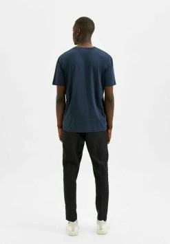 Grosses soldes 🔥 Selected Homme KURZE ÄRMEL - T-shirt Basique - Dark Sapphire 😀 -Selected Homme Soldes Boutique 7bb2d58517db4f899e22a4109e354f7c