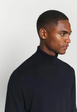 Sortie 🤩 Selected Homme SLHBERG ROLL NECK - Pullover - Navy Blazer 🔥 -Selected Homme Soldes Boutique 7bd7a56acbf34ef99a7256a845b01d7d