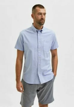 Les meilleures critiques de 🌟 Selected Homme KURZÄRMELIGES - Chemise - Light Blue 🥰