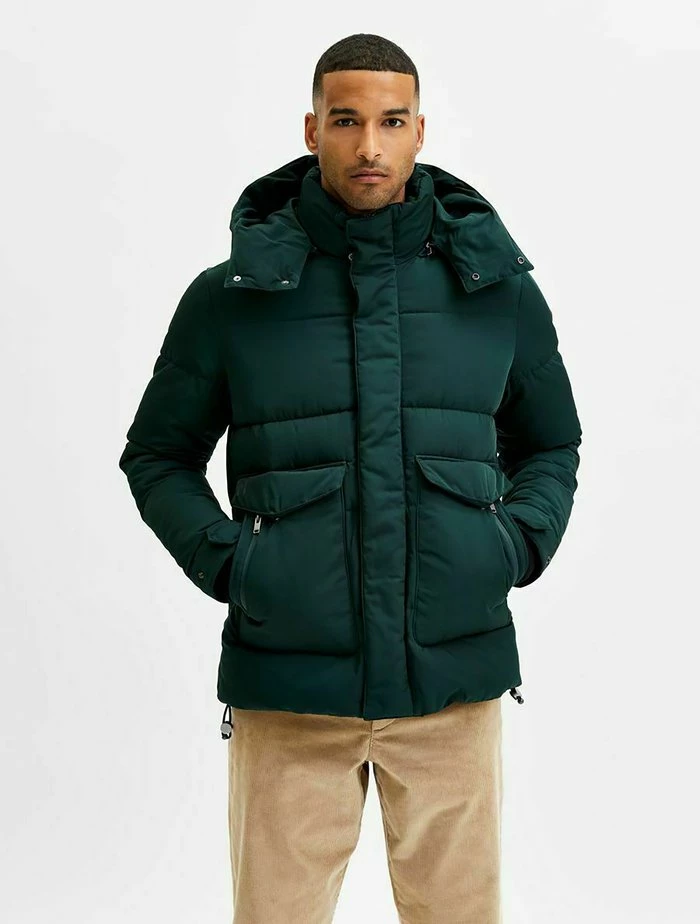 Nouveau ⭐ Selected Homme Veste D'hiver - Scarab 🎉 1 Nouveau ⭐ Selected Homme Veste D'hiver - Scarab 🎉