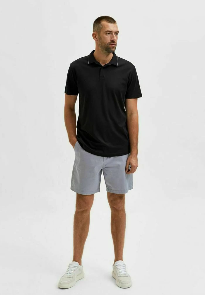 De gros ⌛ Selected Homme KURZÄRME - Polo - Black ✔️ 2 De gros ⌛ Selected Homme KURZÄRME - Polo - Black ✔️ – Image 2