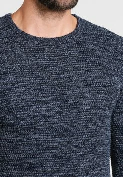 Sortie 🛒 Selected Homme SHXNEWVINCEBUBBLE CREW NECK - Pullover - Dark Sapphire/twisted Blue Mirag 👍 -Selected Homme Soldes Boutique 80e0dcca6e4f4b7188d97b2037652aef