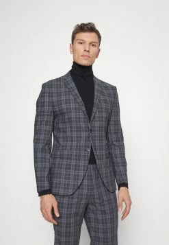 Acheter ✨ Selected Homme SLHMYLOLOGAN CHECK SUIT - Costume - Dark Grey Melange/light Blue 🎁