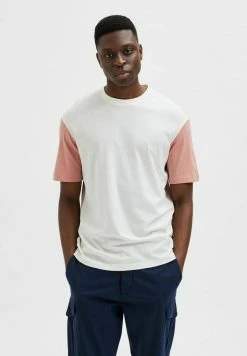 Budget 🎉 Selected Homme T-shirt Imprimé - Ash Rose 🛒