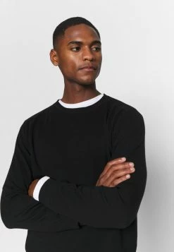 Remise 😉 Selected Homme SLHBERG CREW NECK - Pullover - Black 🥰 -Selected Homme Soldes Boutique 851bd2ec292c491abbab4cab51600e67