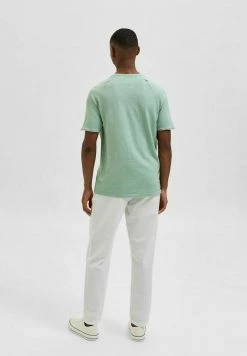 Vente flash 🔔 Selected Homme T-shirt Basique - Granite Green 🎁 8 Vente flash 🔔 Selected Homme T-shirt Basique - Granite Green 🎁 -Selected Homme Soldes Boutique 8557a32b15474f9f90d57b4b4b9b7063