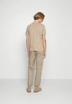 Sortie ✔️ Selected Homme SLHMORGAN STRIPE O NECK TEE - T-shirt Basique - Chinchilla/egret 🌟 -Selected Homme Soldes Boutique 85bae327543a45469824ef5b63adb009