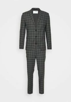 Vente flash 😀 Selected Homme SLHMYLOLOGAN CHECK SUIT - Costume - Dark Grey/blue 💯 -Selected Homme Soldes Boutique 86813f8c2f95469b8dbbb4d668bc5259