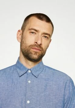 Grosses soldes ⌛ Selected Homme SLHSLIMNEW - Chemise - Medium Blue Denim 🧨 -Selected Homme Soldes Boutique 86c3e3e56c9c47ba963141c8100baf81
