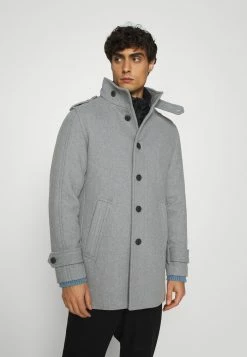 Le moins cher 🥰 Selected Homme SLHNOAH 🧥 COAT - Manteau Classique - Grey Melange 🥰