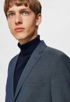 Le moins cher 🥰 Selected Homme Blazer - Medium Blue Melange ✨ -Selected Homme Soldes Boutique 8ac4f8db74574394b3092b31baf709a1