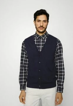 Meilleure vente 🔔 Selected Homme SLHBERG BUTTON WAISTCOAT - Veste Sans Manches - Navy Blazer 🧨