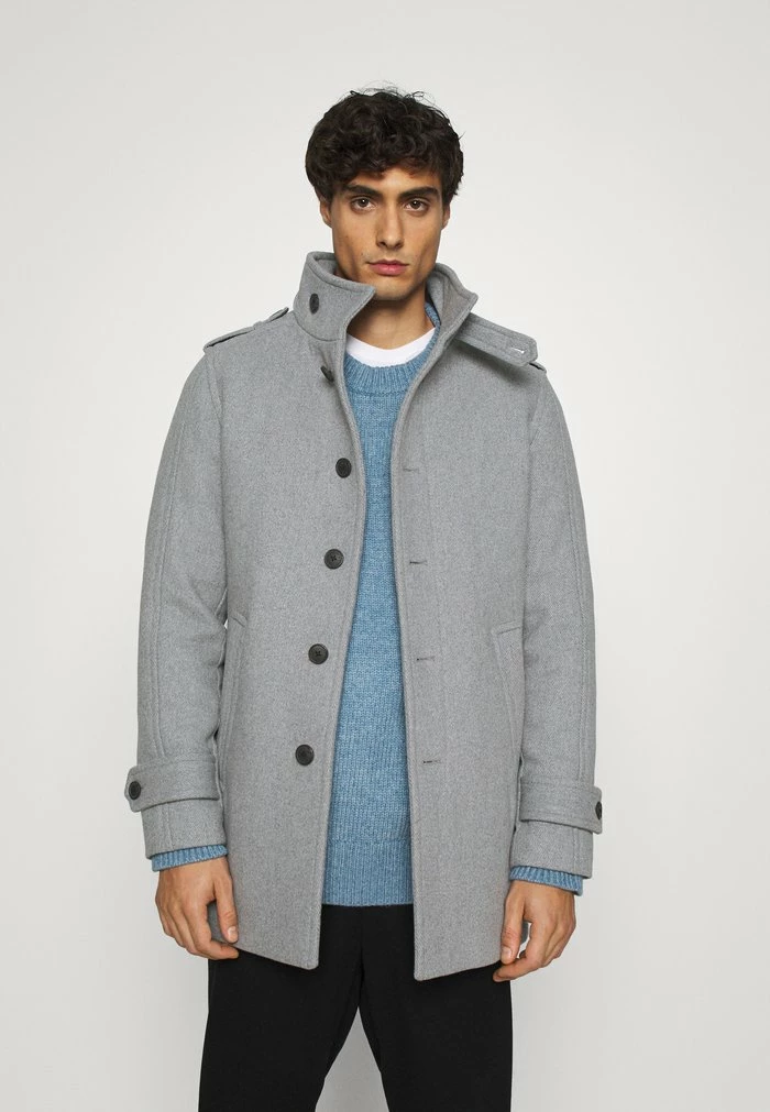 Le moins cher 🥰 Selected Homme SLHNOAH 🧥 COAT - Manteau Classique - Grey Melange 🥰 3 Le moins cher 🥰 Selected Homme SLHNOAH 🧥 COAT - Manteau Classique - Grey Melange 🥰 – Image 3