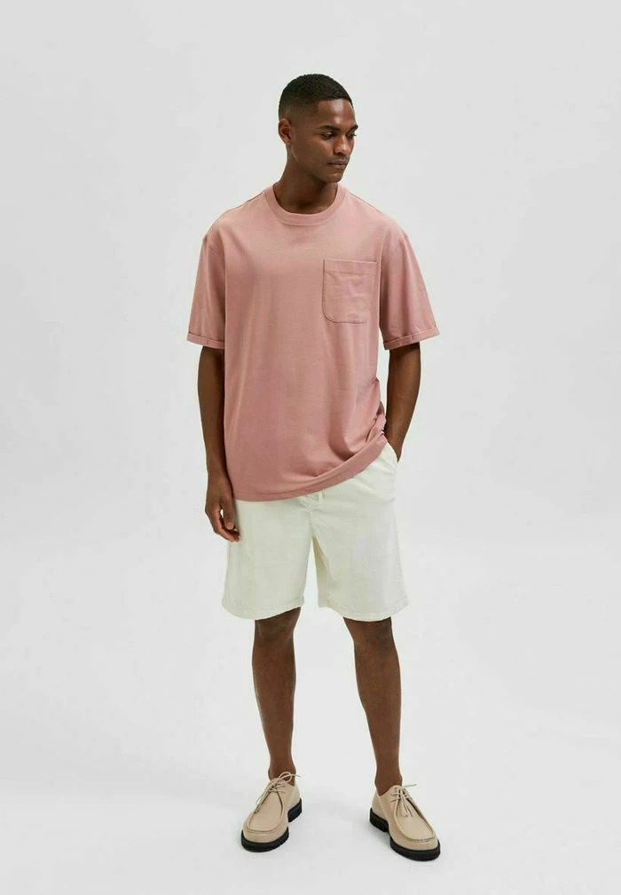 Bon marché ✔️ Selected Homme T-shirt Basique - Ash Rose 👏 2 Bon marché ✔️ Selected Homme T-shirt Basique - Ash Rose 👏 – Image 2