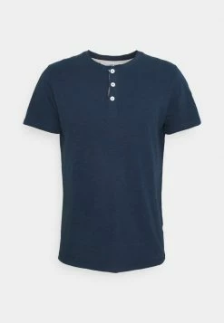 Promo 💯 Selected Homme SLHDUKE SPLIT NECK TEE - T-shirt Basique - Insignia Blue 👍 -Selected Homme Soldes Boutique 8f64d18d85684f22a1f6118af8902683