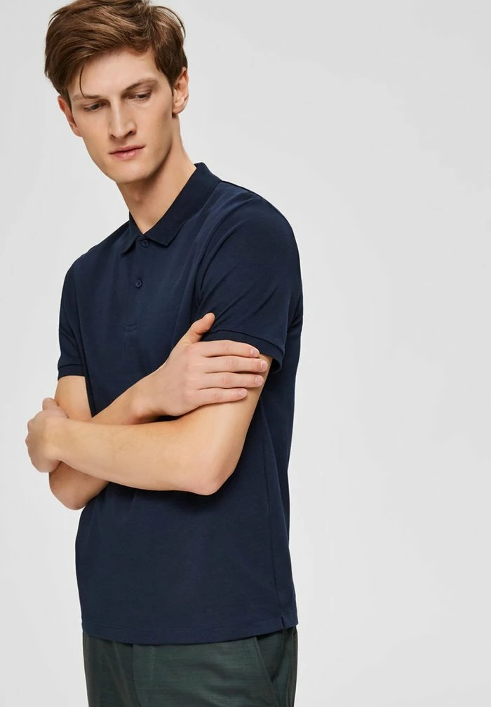 Coupon ⭐ Selected Homme Polo - Dark Sapphire 🧨 4 Coupon ⭐ Selected Homme Polo - Dark Sapphire 🧨 – Image 4