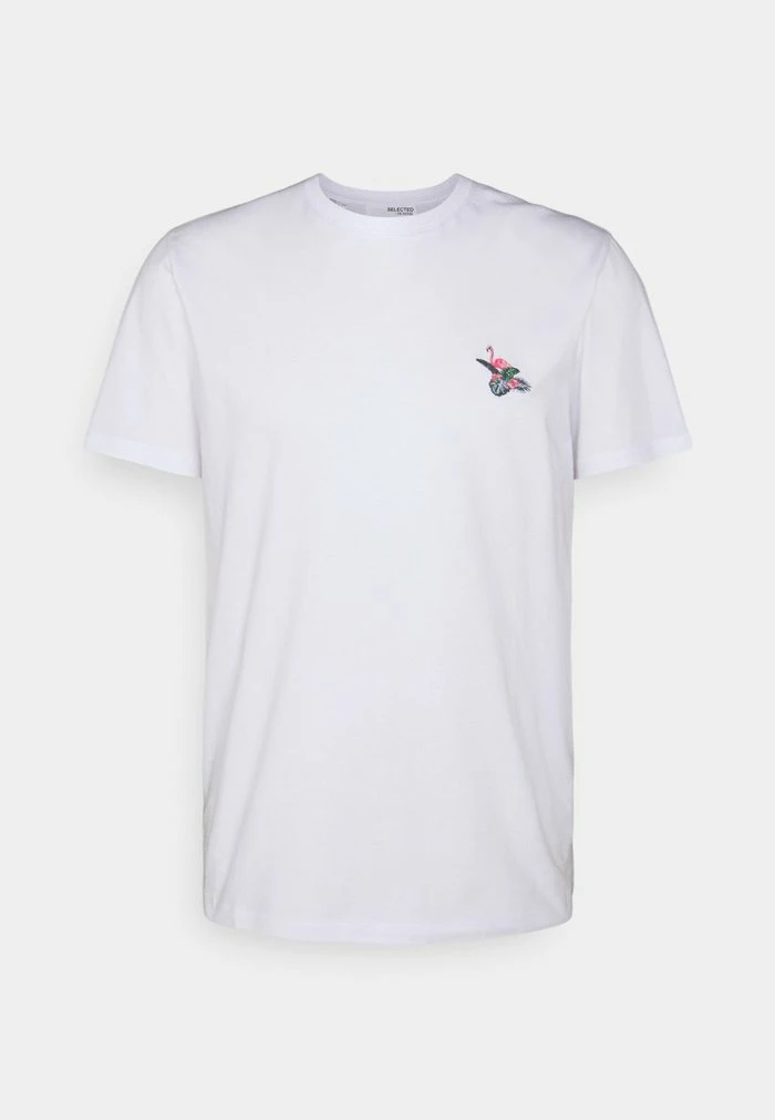 Top 10 👏 Selected Homme SLHHOLIDAY O NECK TEE - T-shirt Basique - White ✨ 1 Top 10 👏 Selected Homme SLHHOLIDAY O NECK TEE - T-shirt Basique - White ✨