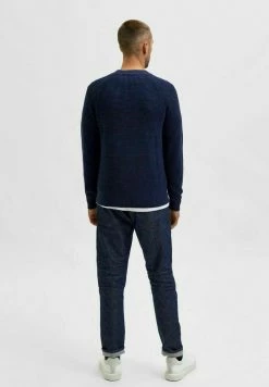 Remise 🎉 Selected Homme Pullover - Navy Blazer 🎁 -Selected Homme Soldes Boutique 9177f6da77c14feeab867921df1be091