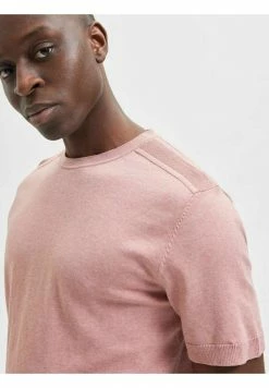 De gros 🤩 Selected Homme T-shirt Basique - Ash Rose 🔥 -Selected Homme Soldes Boutique 937d604ddbaa40b8b1034f574f7ea6de