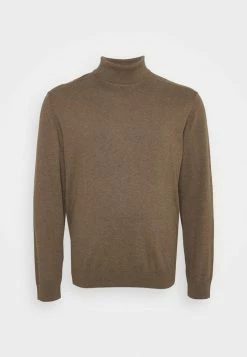 Vente flash ❤️ Selected Homme SLHBERG ROLL NECK - Pullover - Teak Melange 😉 -Selected Homme Soldes Boutique 9446507774e44b2eba3f3bedd7095335