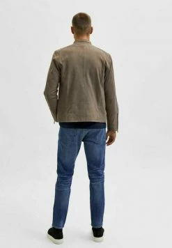 Sortie 🔥 Selected Homme ICONIC - Veste En Cuir - Morel ⭐ -Selected Homme Soldes Boutique 947360a0104b44b0a5e2d72d47fb63a8