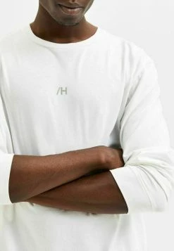 Acheter 🛒 Selected Homme T-shirt à Manches Longues - Bright White ✔️ -Selected Homme Soldes Boutique 94e8c9cb9794450bab557183ad02673e