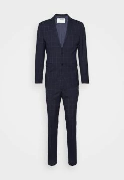 Grosses soldes ⭐ Selected Homme SLHMYLOLOGAN SUIT - Costume - Navy Blazer/window Check ✔️ -Selected Homme Soldes Boutique 958b9125891846338352c39d031350db