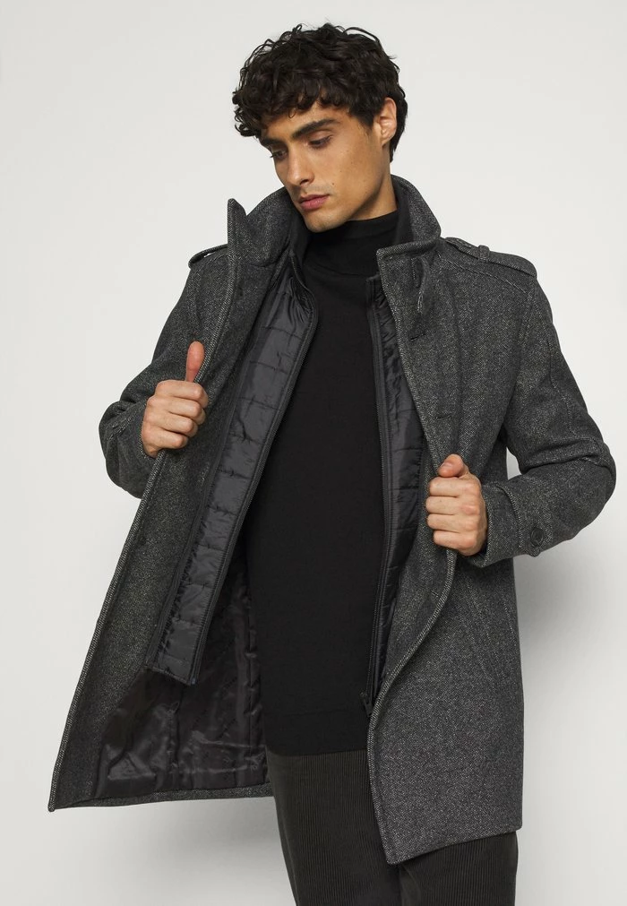 Coupon 🛒 Selected Homme SLHNOAH 🧥 COAT - Manteau Classique - Dark Grey/salt/pepper 🌟 5 Coupon 🛒 Selected Homme SLHNOAH 🧥 COAT - Manteau Classique - Dark Grey/salt/pepper 🌟 – Image 5