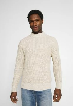 Sortie 😀 Selected Homme SLHNATHAN HIGH NECK - Pullover - Oyster Gray 😉