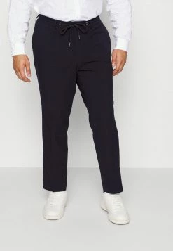 Budget 🔔 Selected Homme SLHTAPE JUSTIN CROP PANT - Pantalon Classique - Navy Blazer 🥰