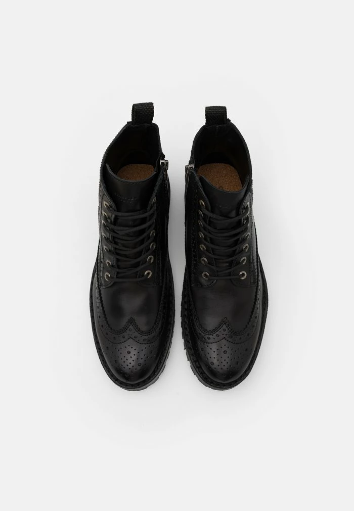 Meilleure affaire đ Selected Homme SLHRICKY BROGUE BOOT - Bottines à Lacets - Black â 4 Meilleure affaire đ Selected Homme SLHRICKY BROGUE BOOT - Bottines à Lacets - Black â â Image 4