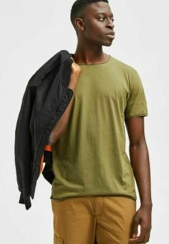 Nouveau 🥰 Selected Homme T-shirt Basique - Winter Moss 🎁 -Selected Homme Soldes Boutique 992e4d75dfd44848bcc7baea32b6484e