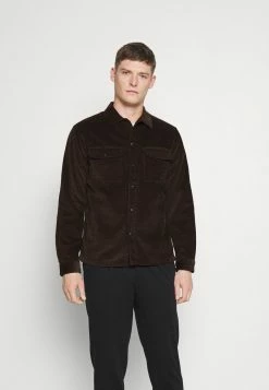 Meilleur prix 🎉 Selected Homme SLHLOOSEDECKER OVERSHIRT - Chemise - Demitasse 🤩