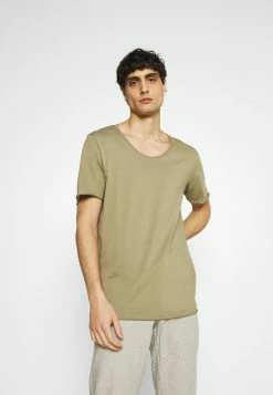 Grosses soldes 🥰 Selected Homme SLHWYATT O NECK TEE - T-shirt Basique - Aloe ✔️