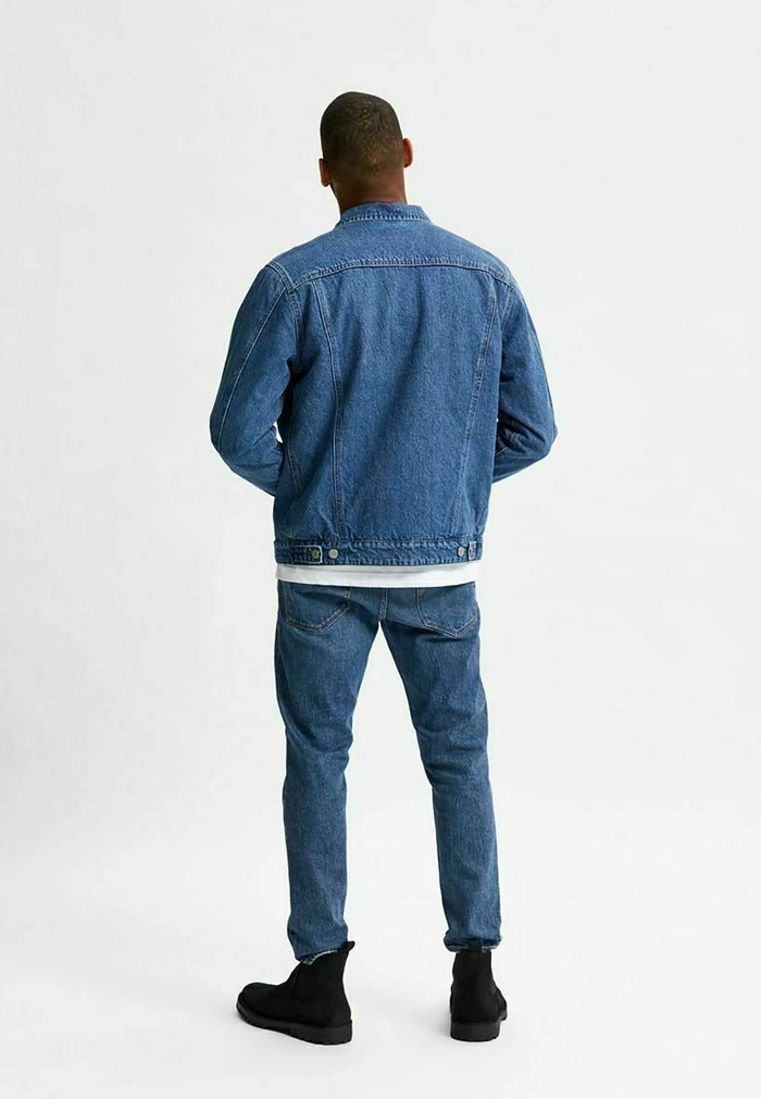 Remise ✨ Selected Homme KLASSISCH - Veste En Jean - Medium Blue Denim 😍 3 Remise ✨ Selected Homme KLASSISCH - Veste En Jean - Medium Blue Denim 😍 – Image 3