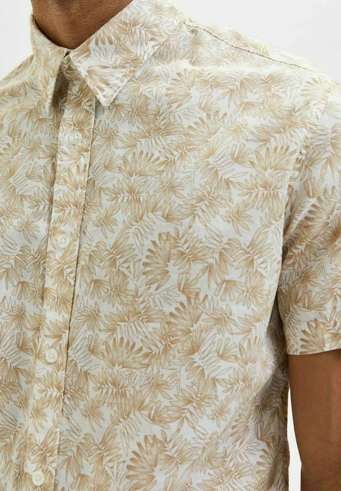 Meilleur prix 👍 Selected Homme FLORAL - Chemise - Oatmeal 🧨 4 Meilleur prix 👍 Selected Homme FLORAL - Chemise - Oatmeal 🧨 – Image 4