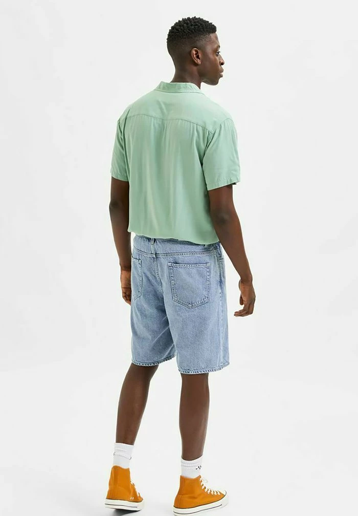 Vente flash ❤️ Selected Homme Short En Jean - Light Blue Denim ⌛ 2 Vente flash ❤️ Selected Homme Short En Jean - Light Blue Denim ⌛ – Image 2