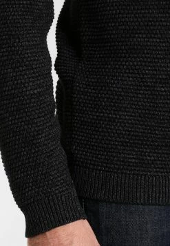 Remise 🎁 Selected Homme SHXNEWVINCEBUBBLE CREW NECK - Pullover - Anthracite/twisted Black 🛒 -Selected Homme Soldes Boutique 9e57210f24f94d5697777b270e77be9d