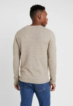De gros ❤️ Selected Homme SLHROCKY - Pullover - Sepia/light Grey Melange ❤️ -Selected Homme Soldes Boutique a141ab9cacf243e2ac02eadcbf5ceab5