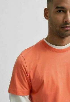 Offres 👏 Selected Homme SLHNORMAN O NECK TEE - T-shirt Basique - Coral Quartz 🛒 -Selected Homme Soldes Boutique a1e998e6b1974c55956d07b067556316