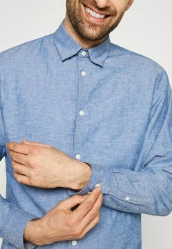 Grosses soldes ⌛ Selected Homme SLHSLIMNEW - Chemise - Medium Blue Denim 🧨 -Selected Homme Soldes Boutique a26d64e662fc4175a5a281ff146d3fcd