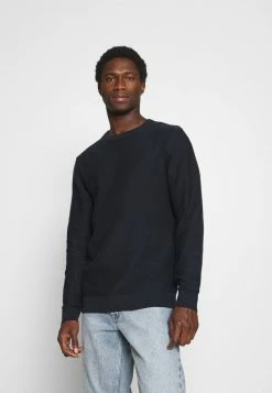 De gros 🛒 Selected Homme SLHBRENT CREW NECK - Pullover - Dark Sapphire 😍