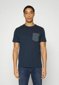 Coupon 🤩 Selected Homme SLHNALE ONECK TEE - T-shirt Imprimé - Navy Blazer 😀