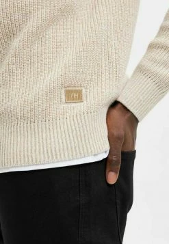 De gros 😉 Selected Homme STRUKTURIERT - Pullover - Egret 👏 -Selected Homme Soldes Boutique a515351378564ddaa7d6b4c41351cf67