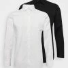 Remise 🥰 Selected Homme SLHSLIMBROOKLYN 👚 SHIRT 2 PACK - Chemise Classique - White/black 😍