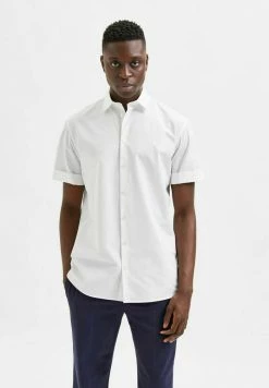 Bon marché ✨ Selected Homme Chemise - Cloud Dancer 🛒